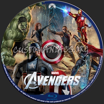 Avengers blu-ray label