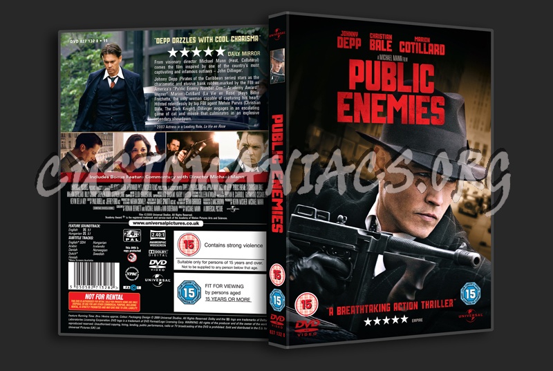 Public Enemies dvd cover