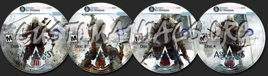 Assassins Creed III dvd label