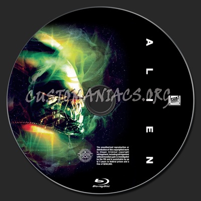 Alien blu-ray label