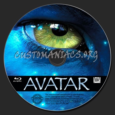 Avatar blu-ray label