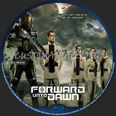 Halo 4: Forward Unto Dawn (2012) blu-ray label