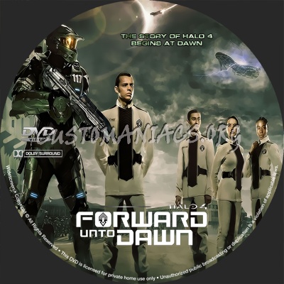 Halo 4: Forward Unto Dawn (2012) dvd label