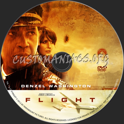 Flight dvd label