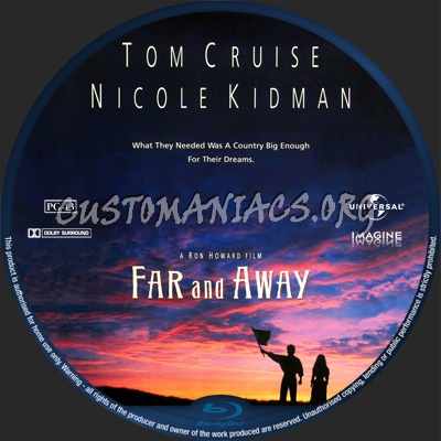 Far and Away blu-ray label