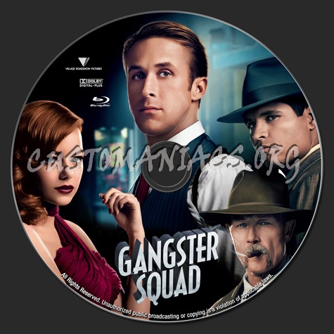 Gangster Squad blu-ray label