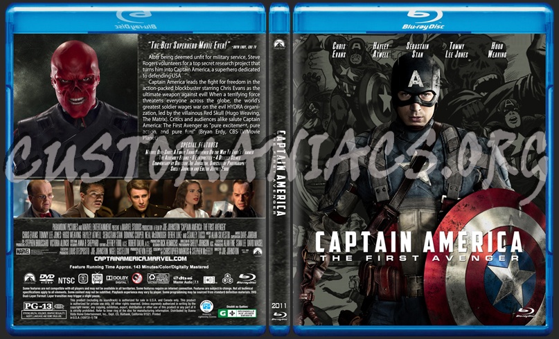 Captain America blu-ray cover