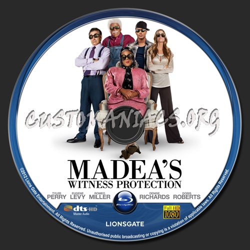 Madea's Witness Protection blu-ray label