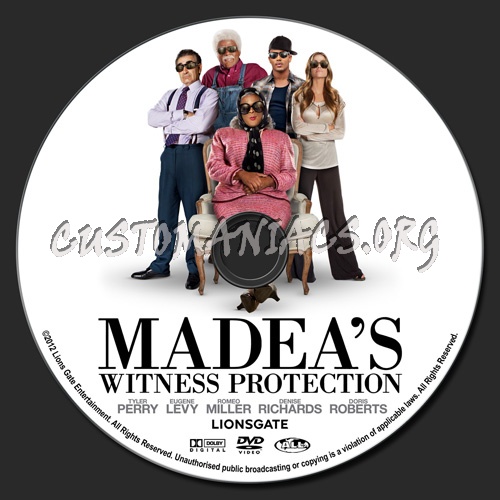 Madea's Witness Protection dvd label