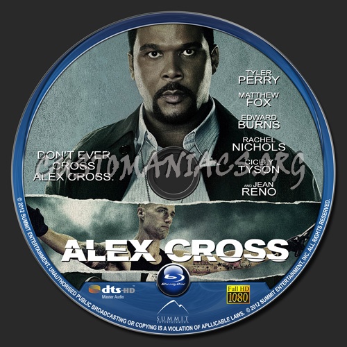 Alex Cross blu-ray label