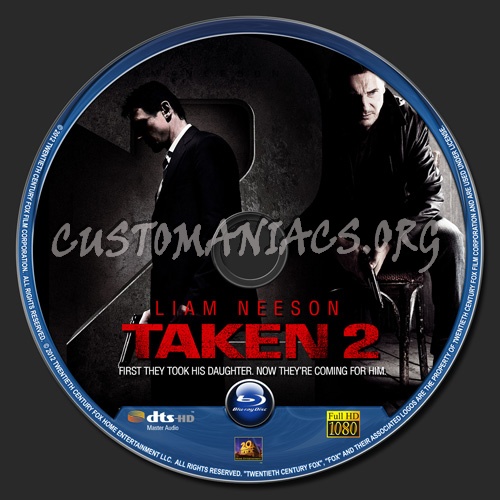 Taken 2 blu-ray label