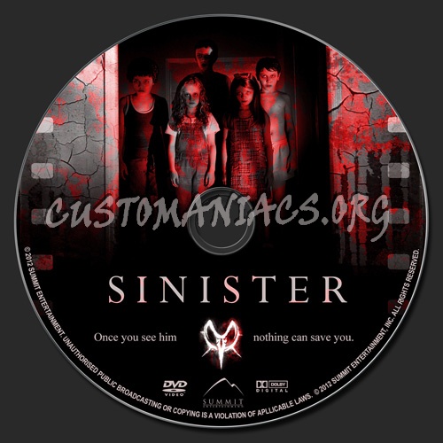 Sinister dvd label