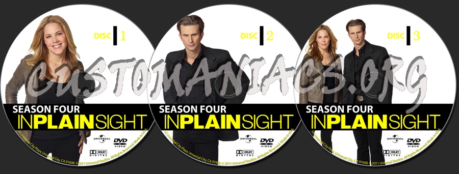 In Plain Sight Season 4 dvd label