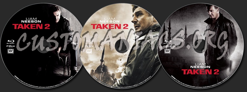 Taken 2 blu-ray label