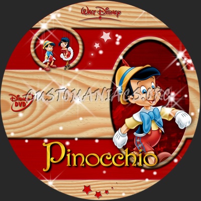 Pinocchio dvd label