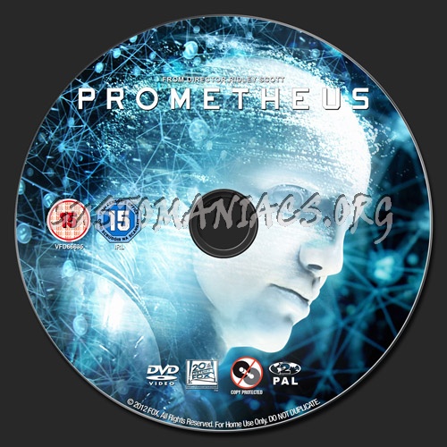 Prometheus dvd label