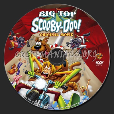 Big Top Scooby Doo dvd label