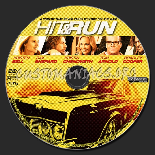 Hit And Run dvd label