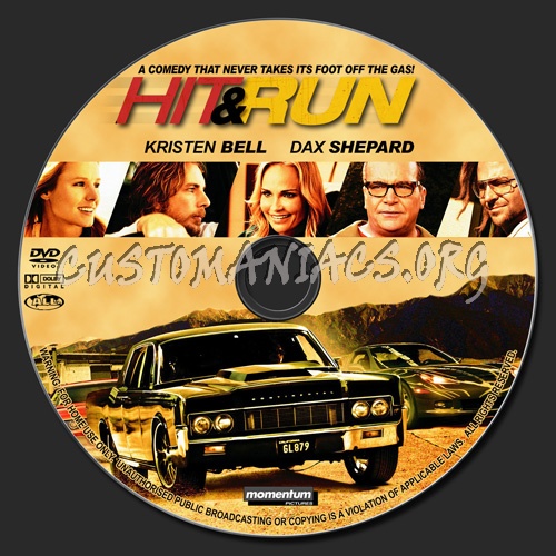 Hit And Run dvd label