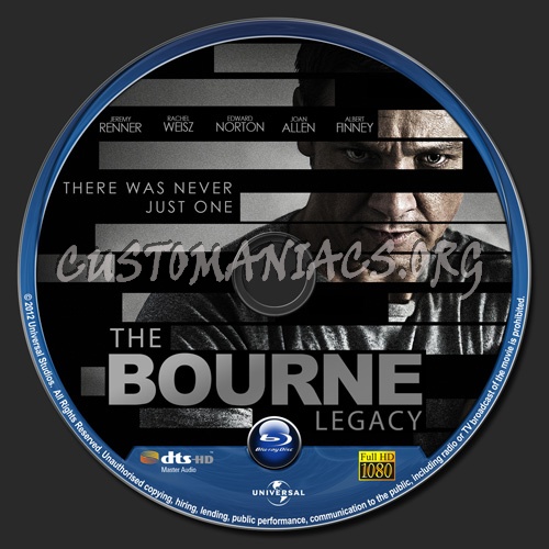 The Bourne Legacy blu-ray label