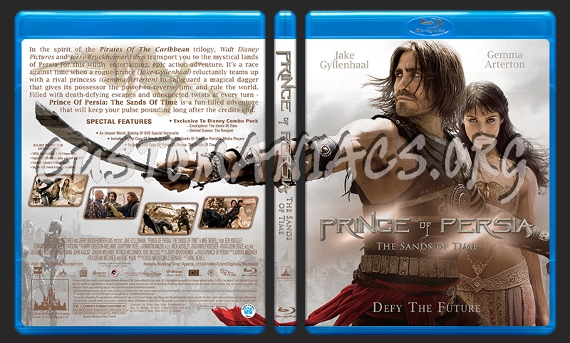 Prince of Persia: The Sands of Time blu-ray cover