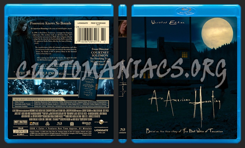 An American Haunting blu-ray cover