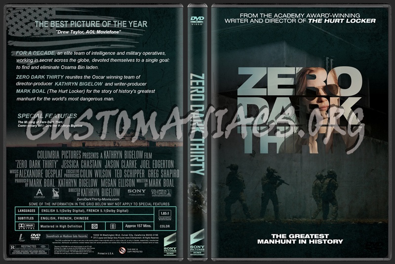 Zero Dark Thirty dvd cover