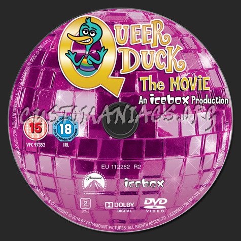 Queer Duck The Movie dvd label