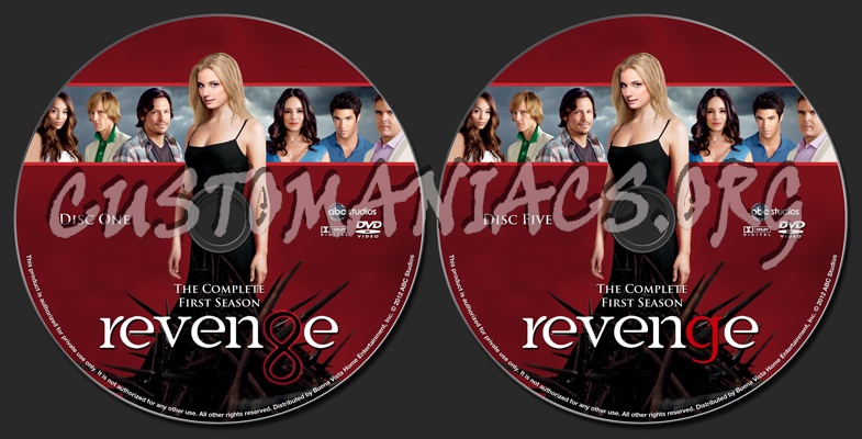 Revenge Season One dvd label