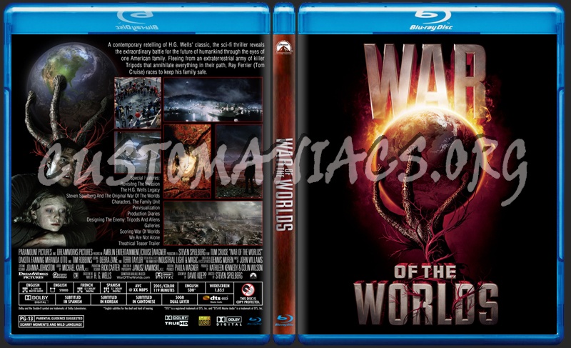 War Of The Worlds (2005) blu-ray cover