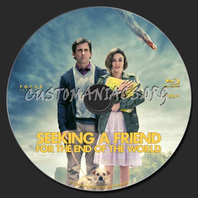 Seeking A Friend For The End Of The World blu-ray label