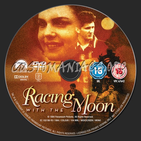 Racing with the Moon dvd label