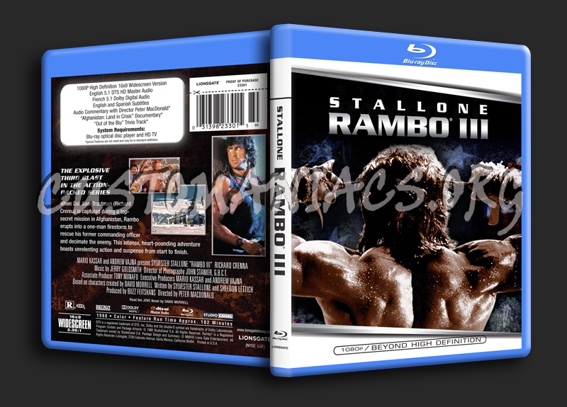 Rambo III blu-ray cover