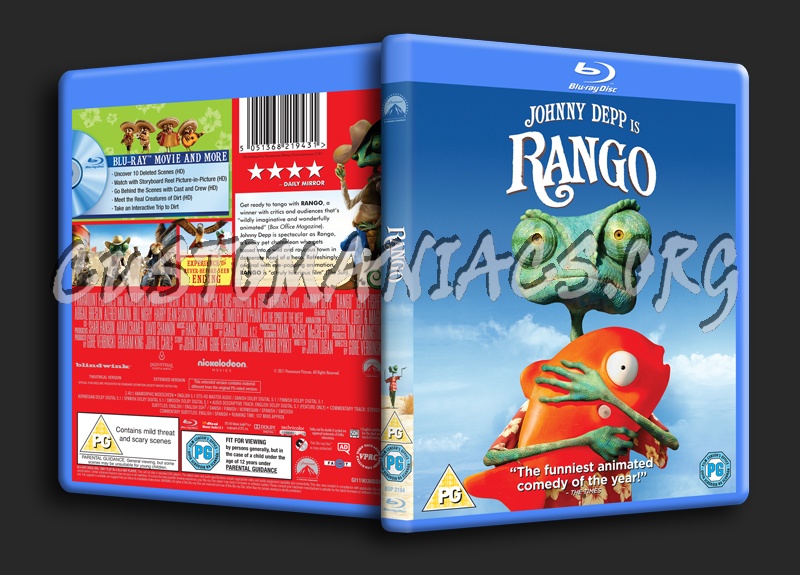 Rango blu-ray cover