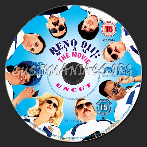 Reno 911! Miami The Movie dvd label