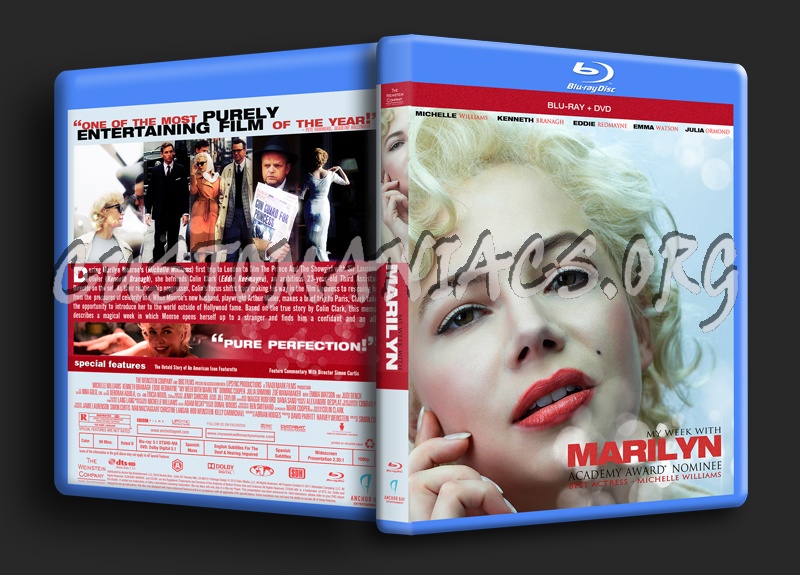 My Week With Marilyn blu-ray cover