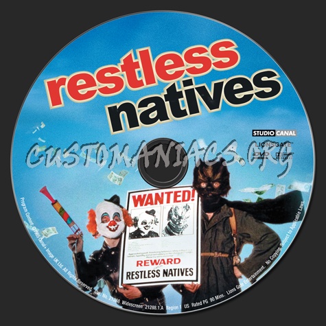 Restless Natives dvd label