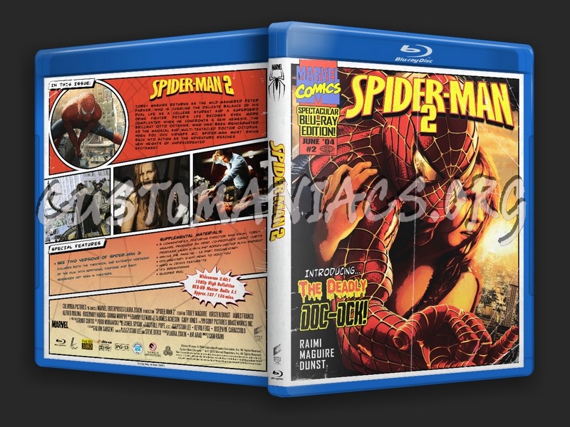 Spider-man 2 blu-ray cover