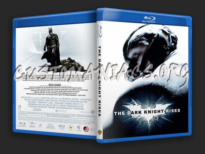 The Dark Knight Rises blu-ray cover