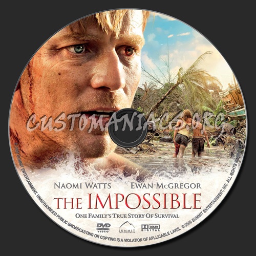 The Impossible dvd label