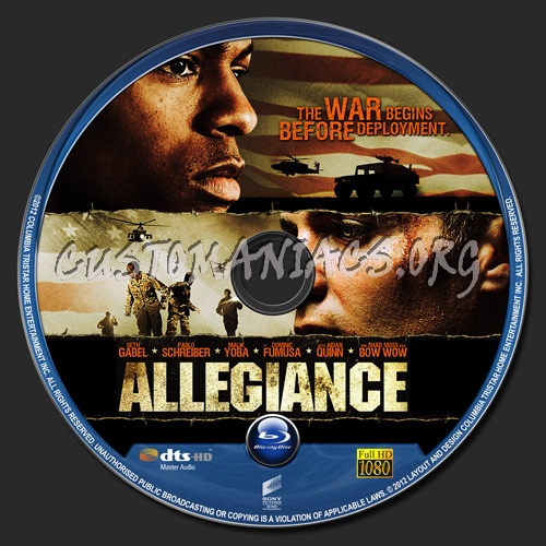 Allegiance blu-ray label