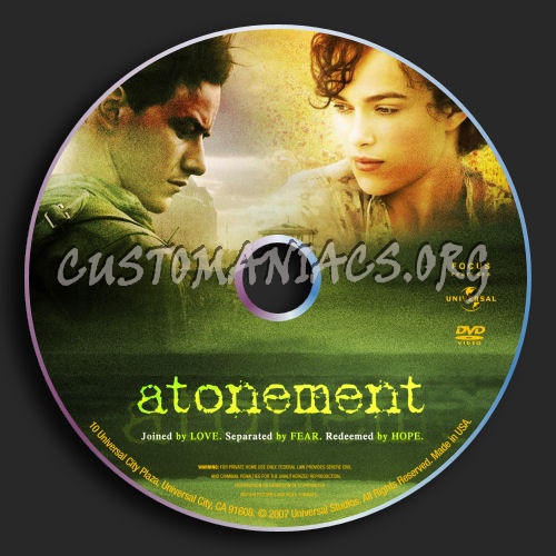 Atonement dvd label