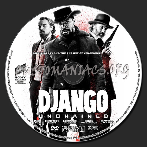 Django Unchained dvd label