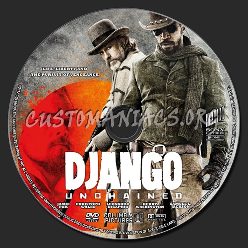 Django Unchained dvd label