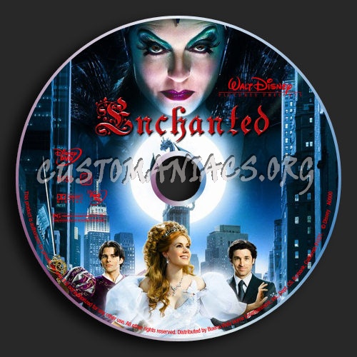 Enchanted dvd label