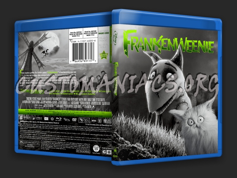 Frankenweenie blu-ray cover