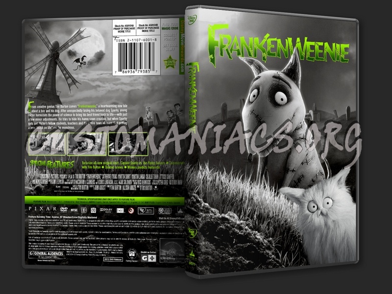 Frankenweenie dvd cover