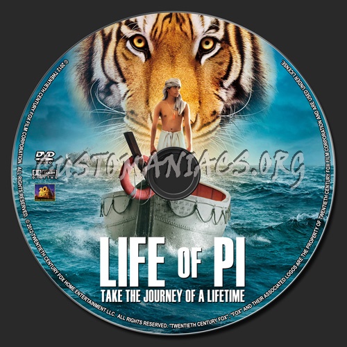 Life Of Pi dvd label