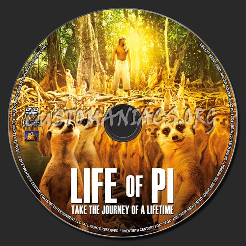 Life Of Pi dvd label