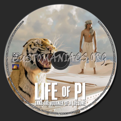 Life Of Pi dvd label